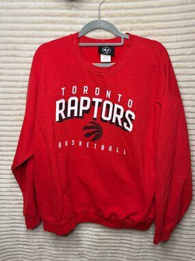 Toronto Raptors Basketball Sweatshirt by '47, Size XL